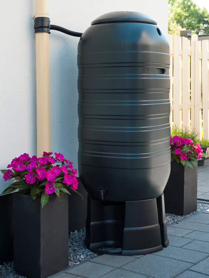 Regenton 250L Kunststof 'slimline' - Groen H121x50x50cm - Nature 5 Regenton 250L Kunststof 'slimline' - Groen H121x50x50cm - Nature - Afbeelding 3