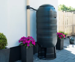 Regenton 250L Kunststof 'slimline' - Groen H121x50x50cm - Nature 9 Regenton 250L Kunststof 'slimline' - Groen H121x50x50cm - Nature -Buitentuin Winkel regenton 250l kunststof slimline groen h121x50x50cm 7