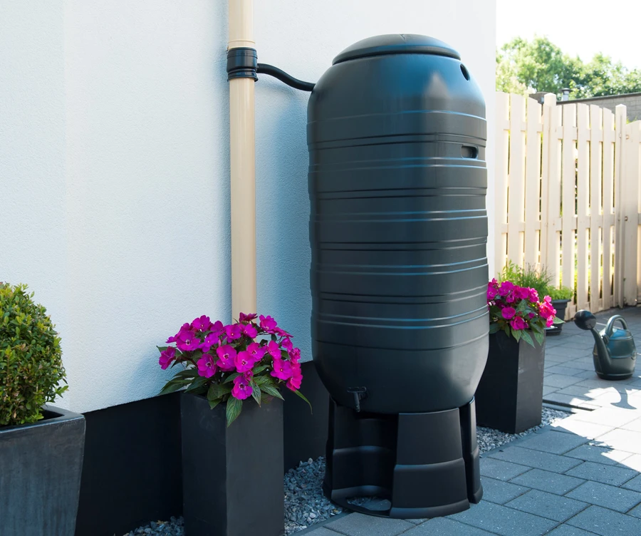 Regenton 250L Kunststof 'slimline' - Groen H121x50x50cm - Nature 6 Regenton 250L Kunststof 'slimline' - Groen H121x50x50cm - Nature - Afbeelding 4