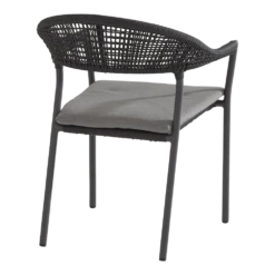 Sienna Dining Stoel - Grijs - Incl. Kussen -Buitentuin Winkel sienna dining stoel grijs incl kussen 3 1