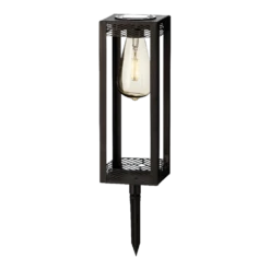 Lumineo Solar Set Met Tuinlamp En Lantaarn - LED - D10.5 X H80cm - Zwart - 4st. -Buitentuin Winkel solar set met tuinlamp en lantaarn led d105 x h80cm zwart 4st solar 4 3