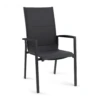 Tuinstoel Foxx Met Hoge Rugleuning - Alu Stapelbare Stoel - Charcoal -Buitentuin Winkel tuinstoel foxx met hoge rugleuning alu stapelbare stoel charcoal 1