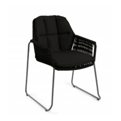 Tuinstoel Rivera - Dining Stoel - Zwart