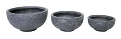 Plantenschaal Utah - D55 X H27cm - Donkergrijs 5 Plantenschaal Utah - D55 X H27cm - Donkergrijs -Buitentuin Winkel utah round bowl graphite d55h27 schaal 6 8