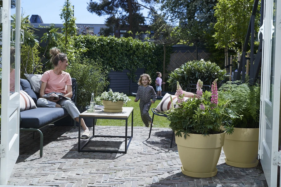 Bloempot Elho Vibia Campana Rond 47cm - Saliegroen 5 Bloempot Elho Vibia Campana Rond 47cm - Saliegroen - Afbeelding 3