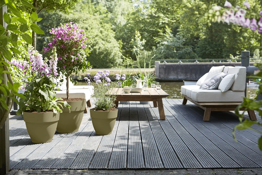 Bloempot Elho Vibia Campana Rond 40cm - Saliegroen 6 Bloempot Elho Vibia Campana Rond 40cm - Saliegroen - Afbeelding 4