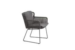 Vitali Dining Stoel - Antraciet - Incl. Kussens -Buitentuin Winkel vitali dining stoel antraciet incl kussens 4 2