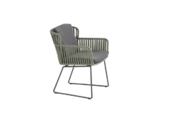 Vitali Dining Stoel - Groen - Incl. Kussens -Buitentuin Winkel vitali dining stoel groen incl kussens 4 2