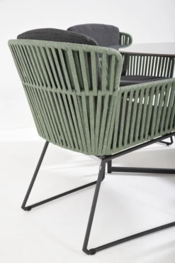 Vitali Dining Stoel - Groen - Incl. Kussens -Buitentuin Winkel vitali dining stoel groen incl kussens 5 2