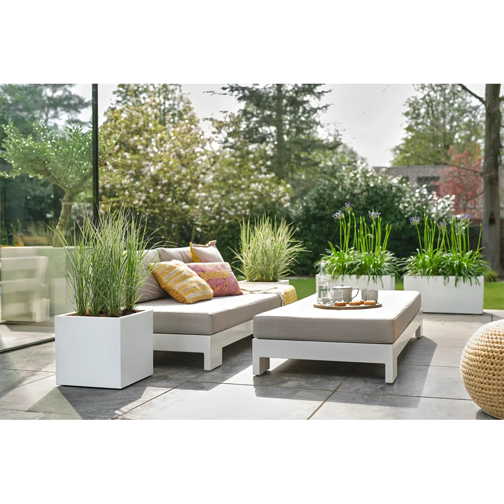 Elho Vivo Next Vierkant Wielen 40cm - Wit 9 Elho Vivo Next Vierkant Wielen 40cm - Wit - Afbeelding 7