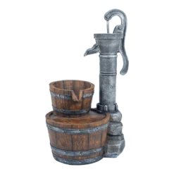 Waterornament Pomp Met Vaten - 74cm Hoog - Polystone